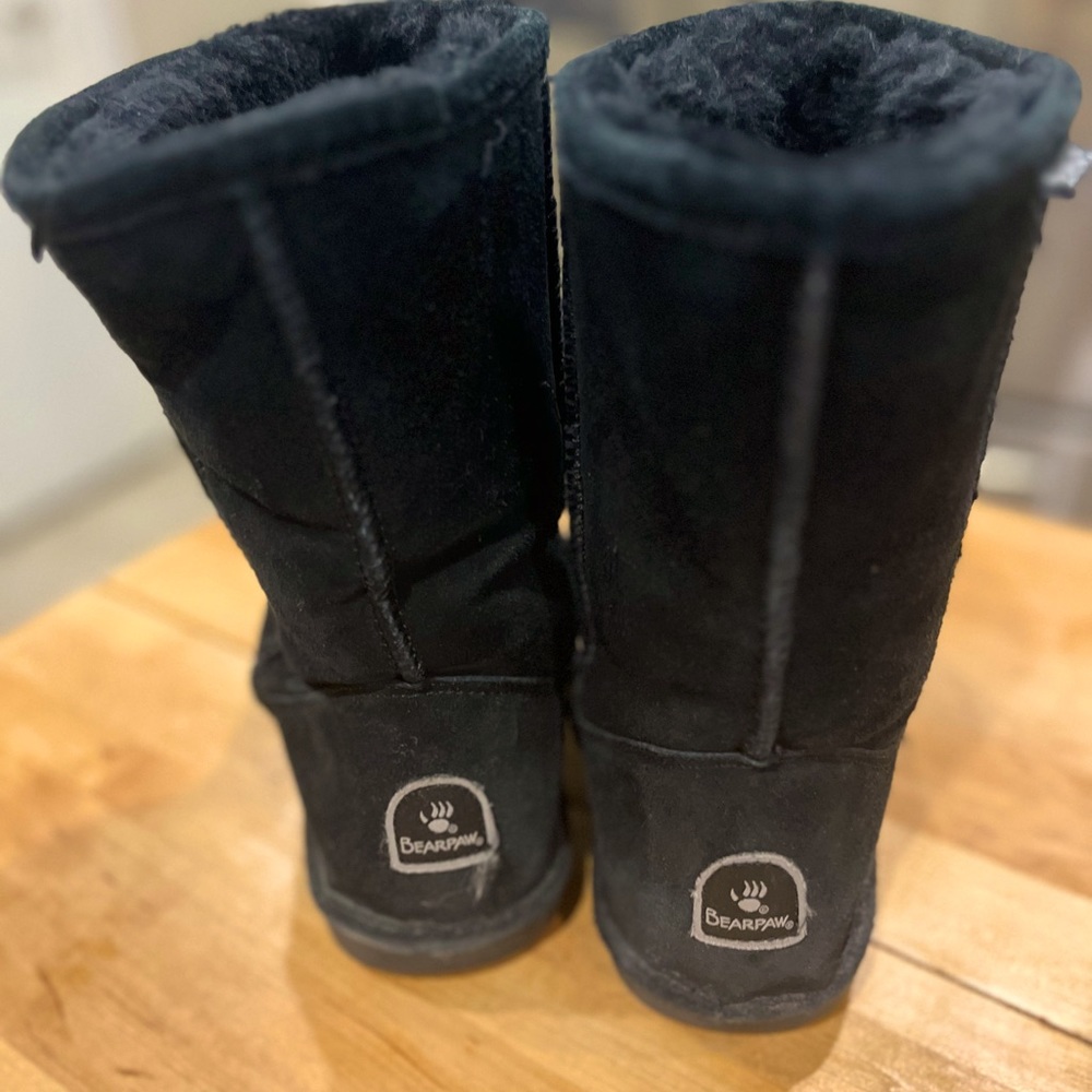 Bearpaw Black Suede Boots Ladies 9